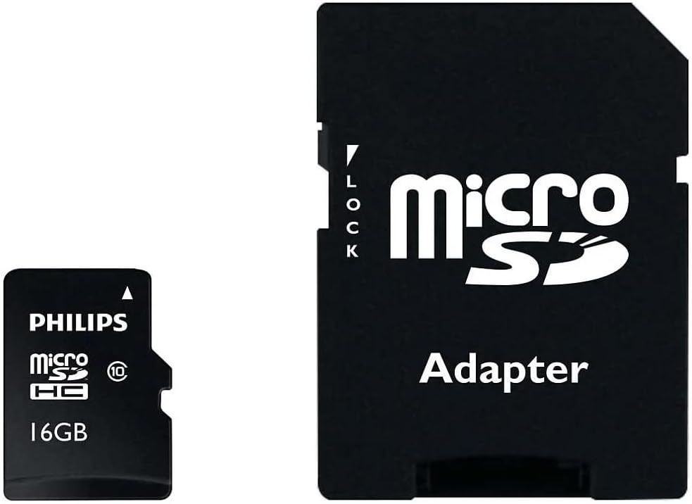 Carte Mémoire Philips Micro SD HC Classe 10 Avec Adaptateur